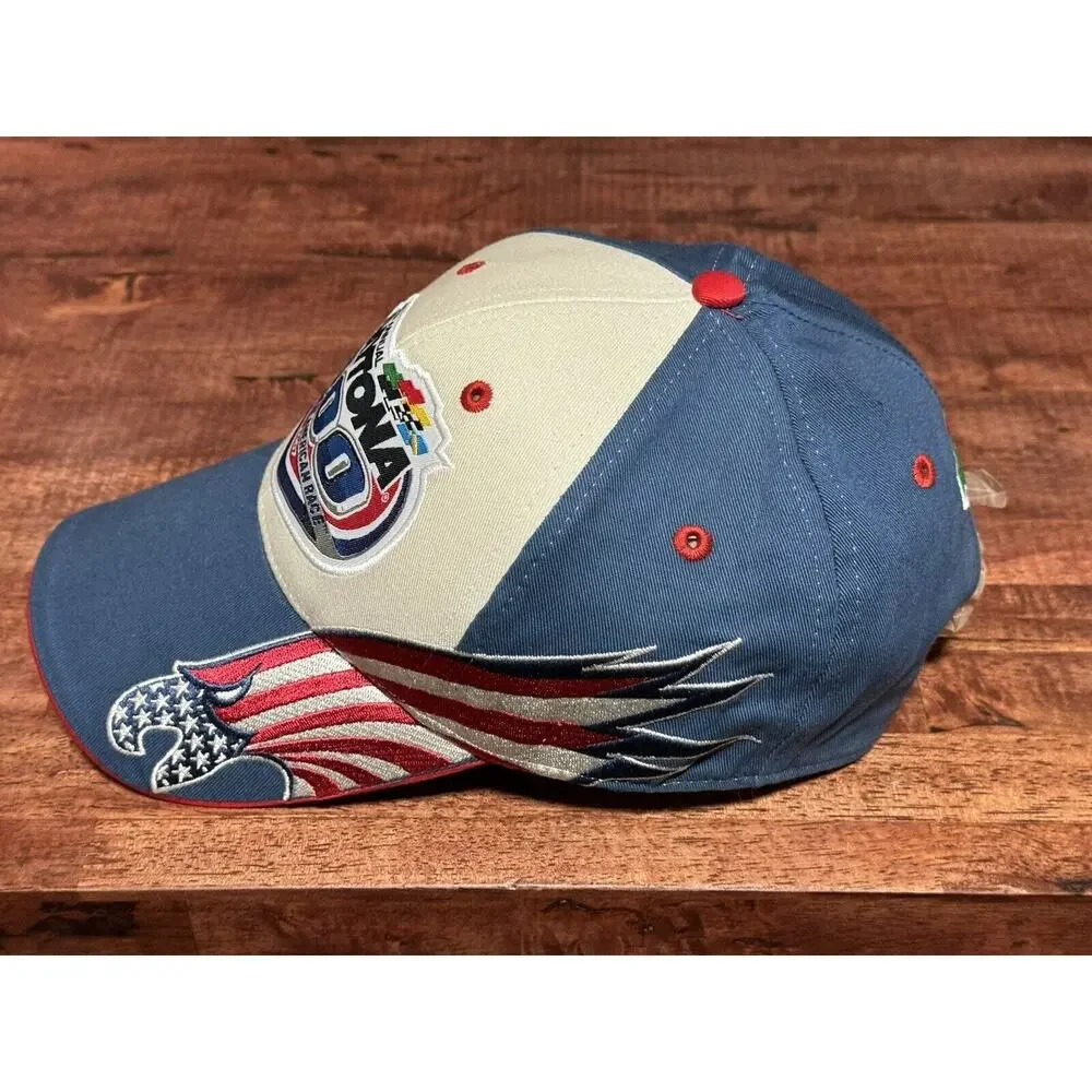 Daytona 500 Great American Race 2007 Hat Navy Beige Red Strapback